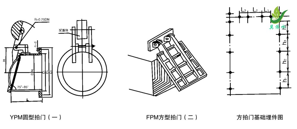 PM拍门安装布置图